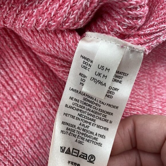 Free People Too Good Pullover Knit Sweater Candy Pink Womens Size M - Picture 9 of 11